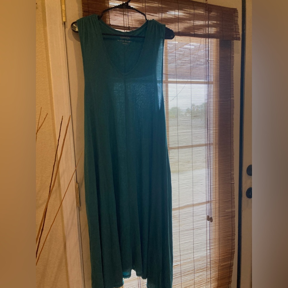 Blue maxi T-shirt dress